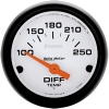 Autometer Phantom 2-1/16-inch (52.4mm) - Short Sweep Electric - Differential Temp 100 - 250 deg. F