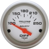 Autometer Ultra-Lite 2-1/16-inch (52.4mm) - Short Sweep Electric - Differential Temp 100-250 deg. F
