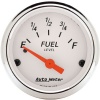 Autometer Arctic White 2-1/16-inch (52.4mm) - Short Sweep Electric - Fuel Level 0-30 ohms