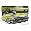 Stomp Impressions A3 Frame - Classic 57 Chev Coronado Yellow
