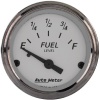 Autometer American Platinum 2-1/16-inch (52.4mm) - Short Sweep Electric - Fuel Level GM 73-10 ohms