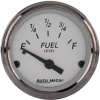 Autometer American Platinum 2-1/16-inch (52.4mm) - Short Sweep Electric - Fuel Level GM 0-30 ohms
