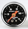Autometer Sport-Comp 1-1/2 Pressure Gauge - 0-15 PSI Black Dial Face