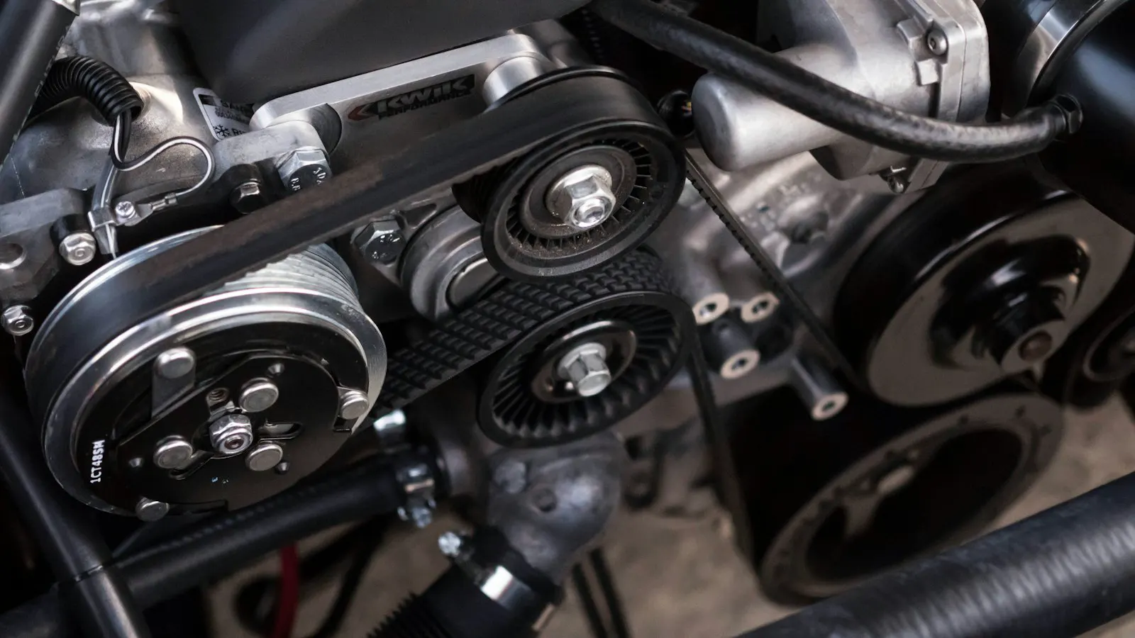 Workshop tools and a performance engine bay